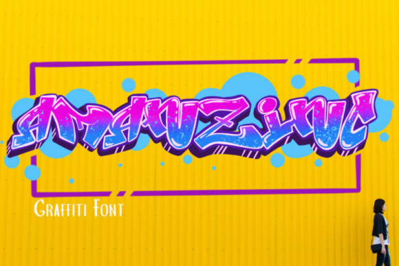 Amanzinc Graffiti Font - Featured Image