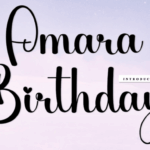 Amara Birthday Font - Featured Image