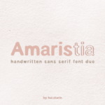 Amaristia Font - Featured Image