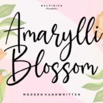 Amarylli Blossom Font - Featured Image