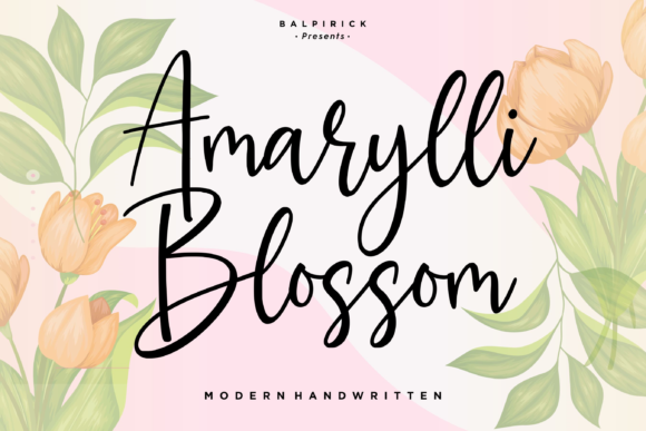 Amarylli Blossom Font - Featured Image