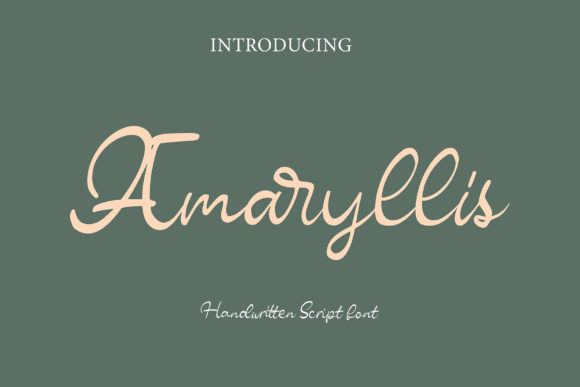Amaryllis Font - Featured Image
