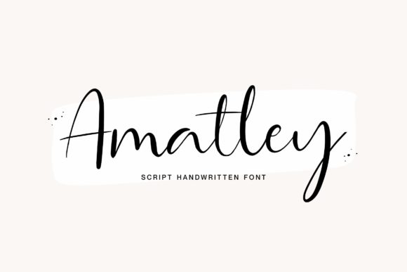 Amatley Script Font - Featured Image