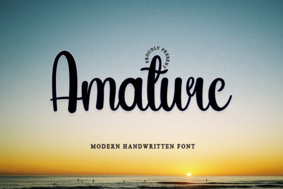 Amature Font - Featured Image