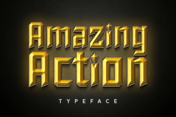 Amazing Action Font - Featured Image