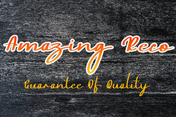 Amazing Reco Font - Featured Image