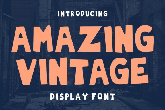 Amazing Vintage Font - Featured Image
