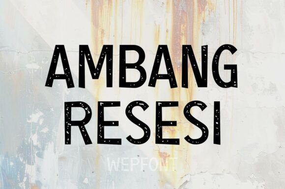 Ambang Resesi Font - Featured Image