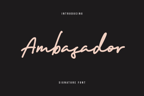 Ambasador Font - Featured Image