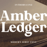 Amber Ledger Font - Featured Image