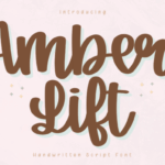 Amber Lift Font - Featured Image