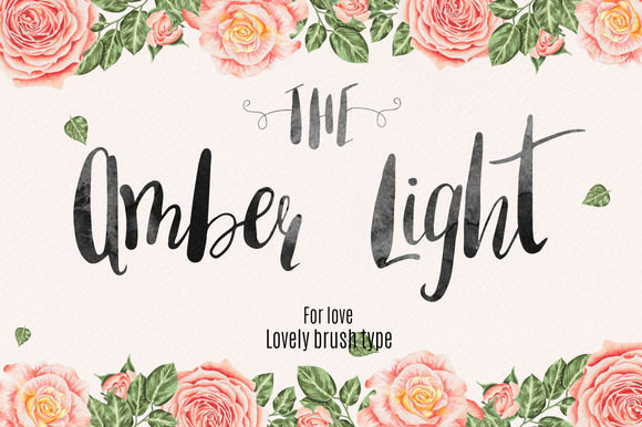 Amber Light Font - Featured Image