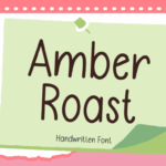 Amber Roast Font - Featured Image