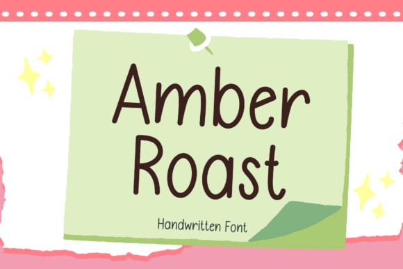Amber Roast Font - Featured Image