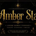 Amber Star Font - Featured Image