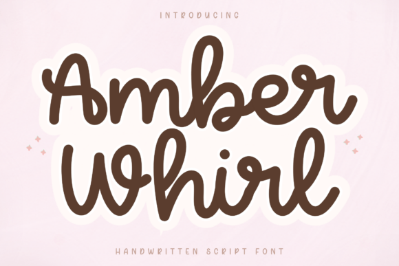 Amber Whirl Font - Featured Image