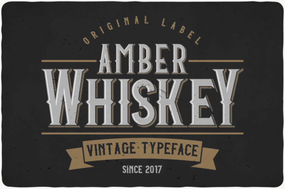 Amber Whiskey Font - Featured Image