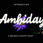 Ambiday Font - Featured Image