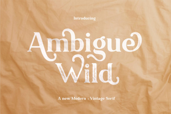 Ambigue Wild Font - Featured Image