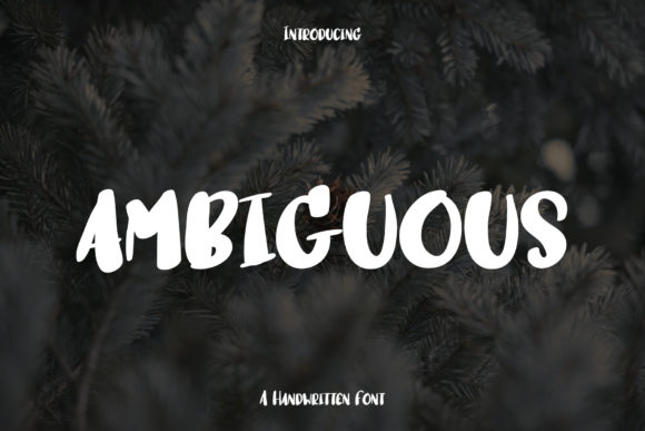 Ambiguous Font - Featured Image