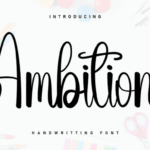 Ambition Font - Featured Image