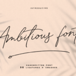 Ambitious Font - Featured Image