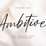 Ambitive Font - Featured Image