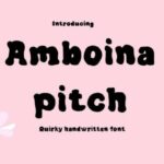Amboina Pitch Font - Featured Image