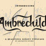 Ambrechild Script Font - Featured Image