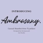 Ambrosany Font - Featured Image