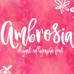 Ambrosia Script Font - Featured Image