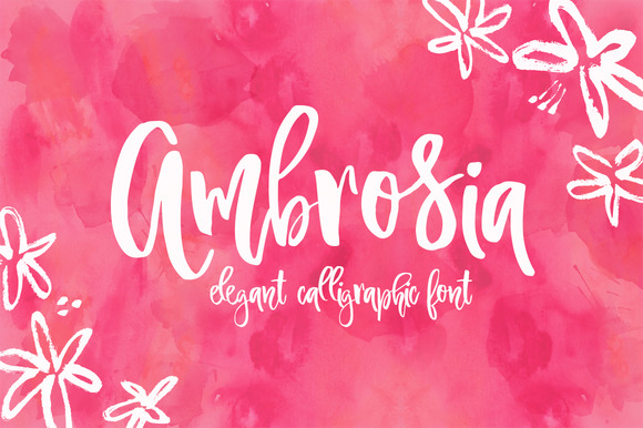 Ambrosia Script Font - Featured Image