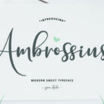 Ambrossius Script Font - Featured Image