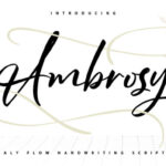 Ambrossy Font - Featured Image