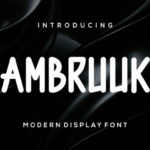 Ambruuk Font - Featured Image