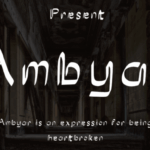 Ambyar Font - Featured Image