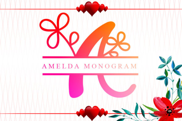 Amelda Monogram Font - Featured Image