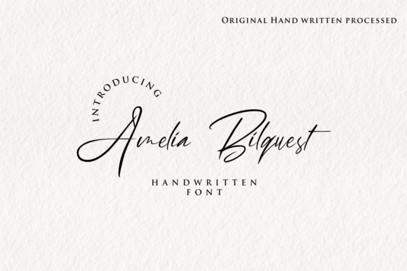 Amelia Bilquest Font - Featured Image
