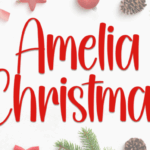 Amelia Christmas Font - Featured Image