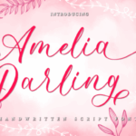 Amelia Darling Font - Featured Image