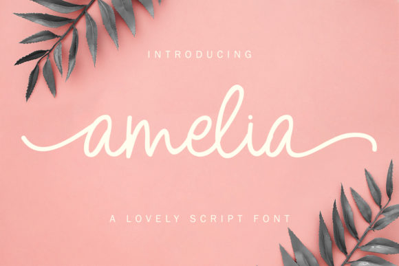 Amelia Script Font - Featured Image