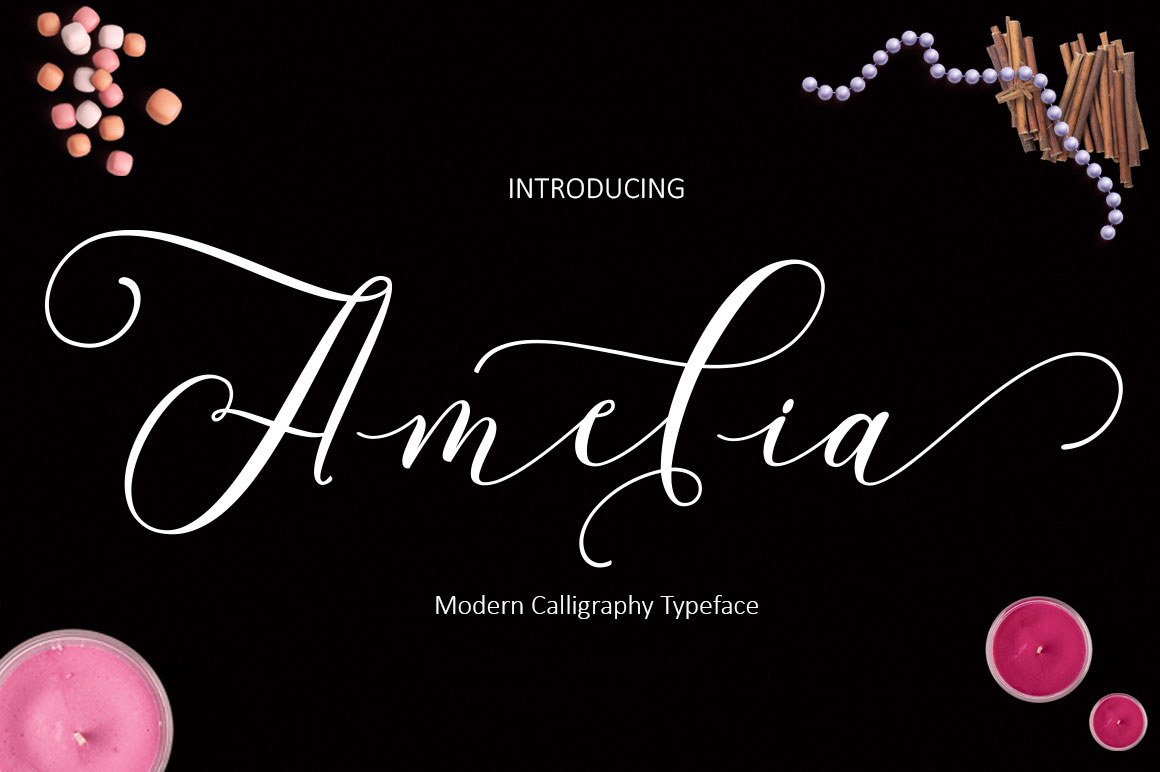 Amelia Script Font - Featured Image