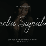 Amelia Signature Font - Featured Image