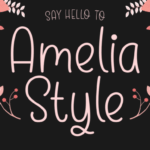 Amelia Style Font - Featured Image