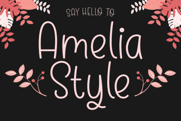 Amelia Style Font - Featured Image