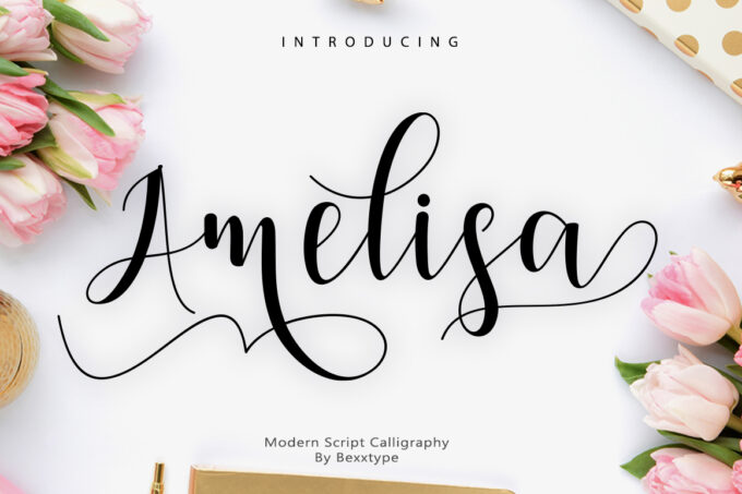 Amelisa Script Font - Featured Image