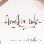 Amellia Ink Font - Featured Image