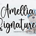 Amellia Signature Font - Featured Image