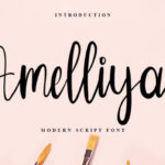 Amelliya Font - Featured Image