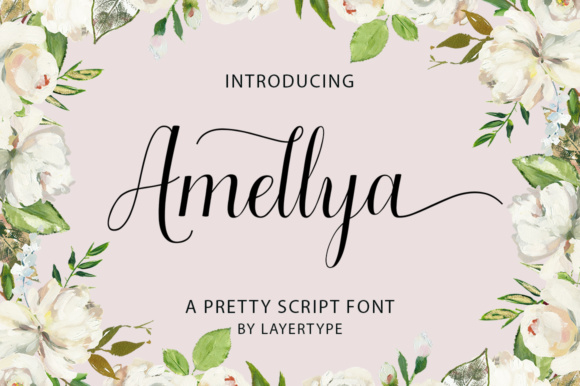 Amellya Script Font - Featured Image
